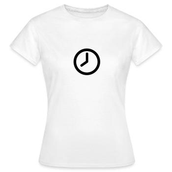 Uhr - Frauen T-Shirt - Weiß - Vorne - AI Model Female 172 dark (172cm)