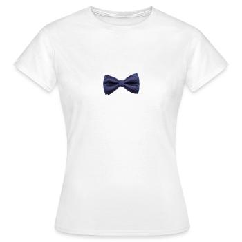 noeud papillon classe - T-shirt Femme - blanc - Devant - AI Model Female 172 dark (172cm)
