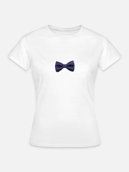 noeud papillon classe - T-shirt Femme - blanc