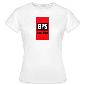 Style d’affiche de suivi GPS - T-shirt Femme - blanc - Devant - AI Model Female 172 dark (172cm)
