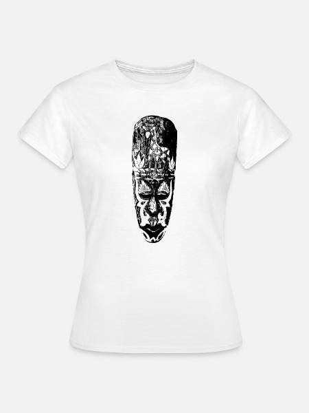 Maske - Gesicht - Frauen T-Shirt - Weiß