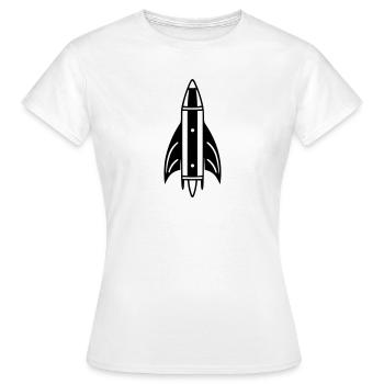 Fusée - T-shirt Femme - blanc - Devant - AI Model Female 172 dark (172cm)