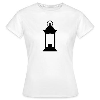 Laterne - Frauen T-Shirt - Weiß - Vorne - AI Model Female 172 dark (172cm)