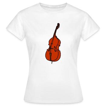 Kontrabass - Frauen T-Shirt - Weiß - Vorne - AI Model Female 172 dark (172cm)