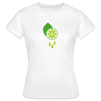 lime - Women's T-Shirt - white - Front - AI Model Female 172 dark (172cm)