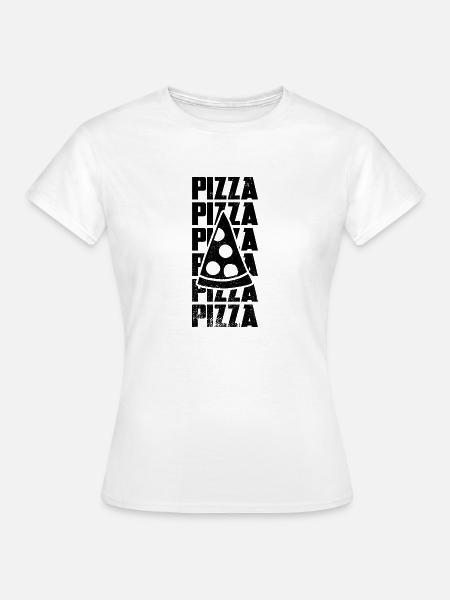 Pizza - Frauen T-Shirt - Weiß