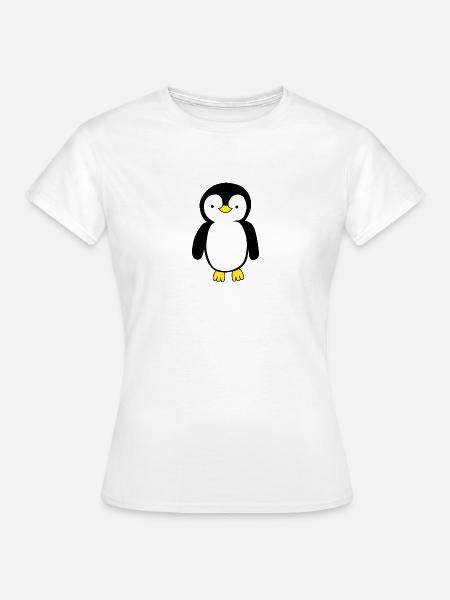 Pinguin - Frauen T-Shirt - Weiß