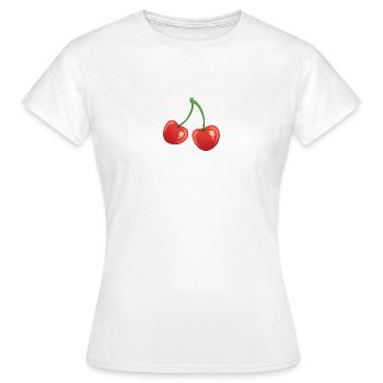 Cherries - Frauen T-Shirt - Weiß - Vorne - AI Model Female 172 dark (172cm)
