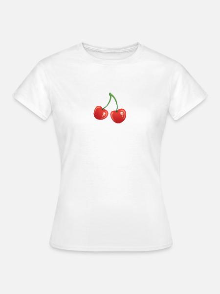 Cherries - Frauen T-Shirt - Weiß
