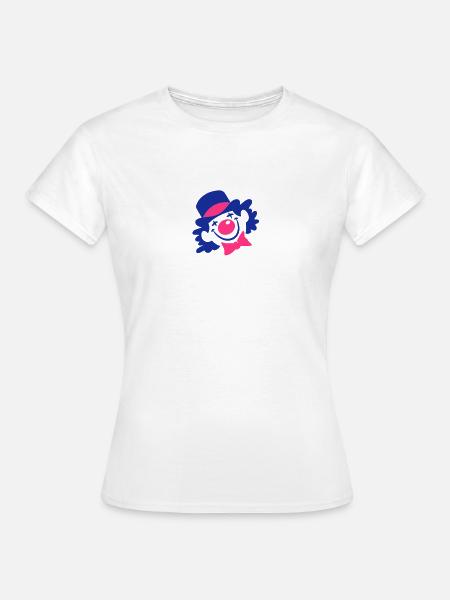 Ein Clown-Gesicht - Frauen T-Shirt - Weiß