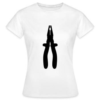 Zange - Frauen T-Shirt - Weiß - Vorne - AI Model Female 172 dark (172cm)