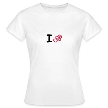 sucettes - T-shirt Femme - blanc - Devant - AI Model Female 172 dark (172cm)