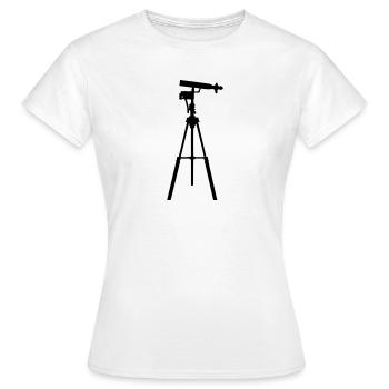 télescope - T-shirt Femme - blanc - Devant - AI Model Female 172 dark (172cm)