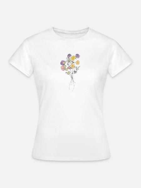 Spring Bouquet - Frauen T-Shirt - Weiß
