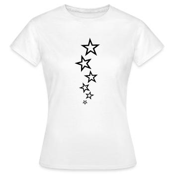 stars - T-shirt Femme - blanc - Devant - AI Model Female 172 dark (172cm)