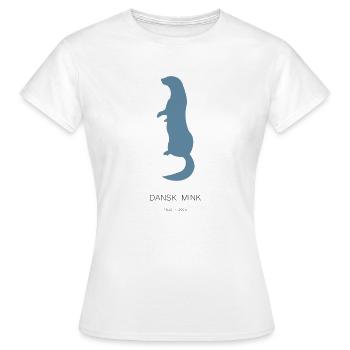 Danish Mink - Women's T-Shirt - white - Front - AI Model Female 172 dark (172cm)