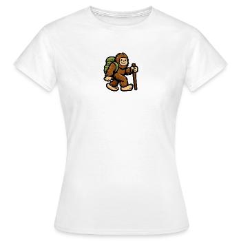 Singe Errant du Sentier de la Jungle - T-shirt Femme - blanc - Devant - AI Model Female 172 dark (172cm)