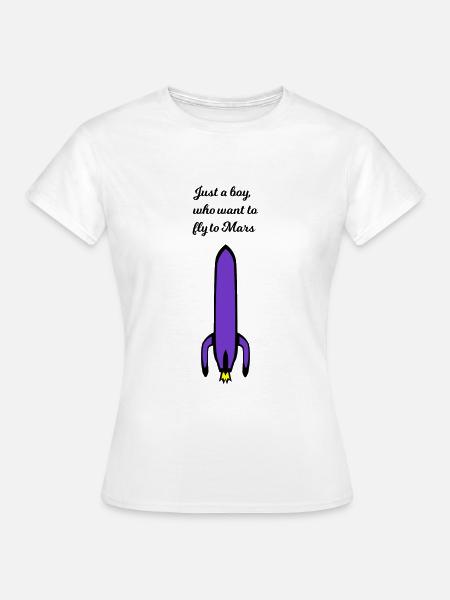 Der Flug zum Mars - Frauen T-Shirt - Weiß
