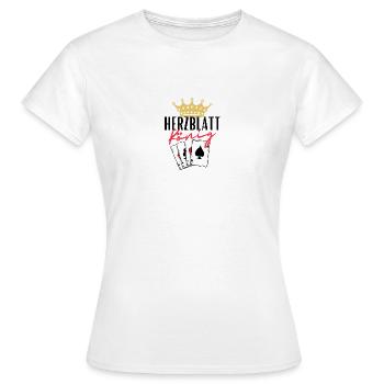 Sweetheart King - Women's T-Shirt - white - Front - AI Model Female 172 dark (172cm)