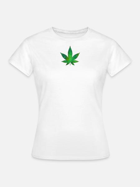 Weed Ölfarbe - Frauen T-Shirt - Weiß
