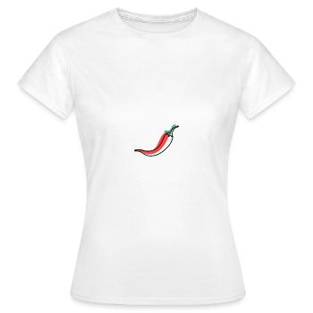 Chilischote Schote - Frauen T-Shirt - Weiß - Vorne - AI Model Female 172 dark (172cm)