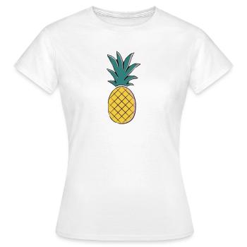 Pineapple - T-shirt Femme - blanc - Devant - AI Model Female 172 dark (172cm)