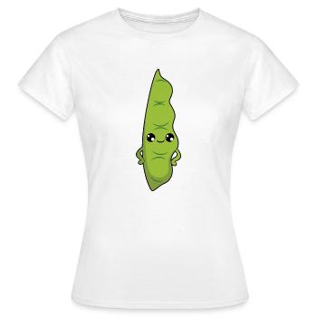 Grüne Bohnen - Frauen T-Shirt - Weiß - Vorne - AI Model Female 172 dark (172cm)
