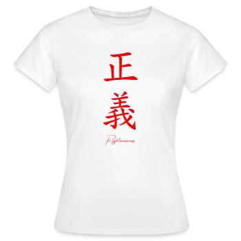 Langue japonaise - T-shirt Femme - blanc - Devant - AI Model Female 172 dark (172cm)