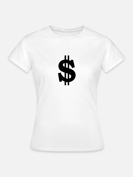 dollar - Frauen T-Shirt - Weiß