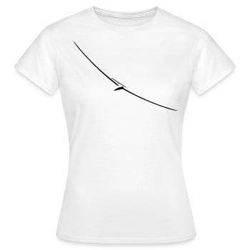Segelflugzeug - Frauen T-Shirt - Weiß - Vorne - AI Model Female 172 dark (172cm)