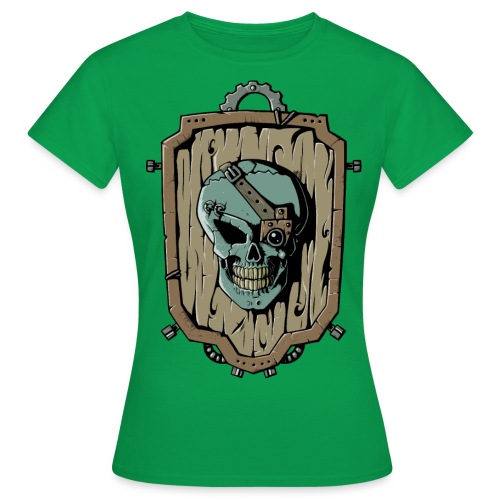 Wooden Skull Shield - Frauen T-Shirt