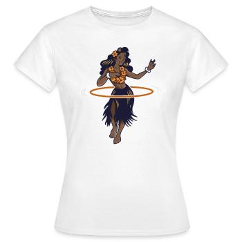 Hulahoop Hullern Fitness Aloha - T-shirt Femme - blanc - Devant - AI Model Female 172 dark (172cm)