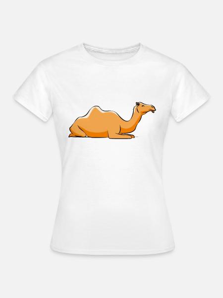 Kamel Kamele Tierliebe Liebhaber Geschenk - Frauen T-Shirt - Weiß