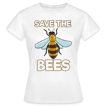 Abeilles Abeilles Miel Miel Abeille Sauvegarder Cadeau - T-shirt Femme - blanc - Devant - AI Model Female 172 dark (172cm)