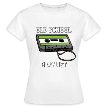 Cassette cassette audio cassette audio cadeau des années 80 - T-shirt Femme - blanc - Devant - AI Model Female 172 dark (172cm)