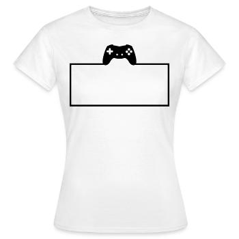 Spel - T-shirt dam - vit - Fram - AI Model Female 172 dark (172cm)