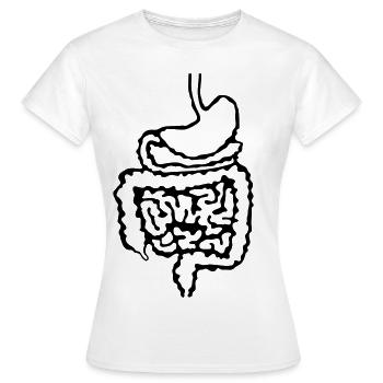Arzt_Darm_d1 - Frauen T-Shirt - Weiß - Vorne - AI Model Female 172 dark (172cm)