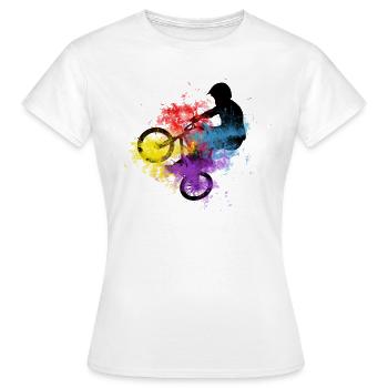 Bmx Freestyle - T-shirt Femme - blanc - Devant - AI Model Female 172 dark (172cm)