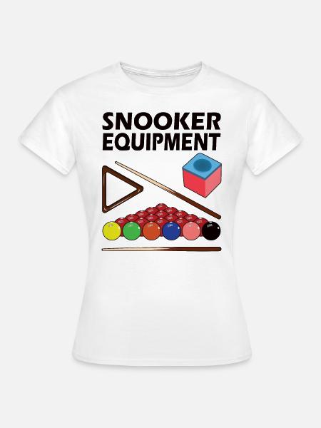 Snooker Pool & Billard Equipment Snooker Spieler - Frauen T-Shirt - Weiß
