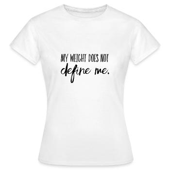 Fatshaming T-Shirts | Curvy Model Gift Idea - Women's T-Shirt - white - Front - AI Model Female 172 dark (172cm)