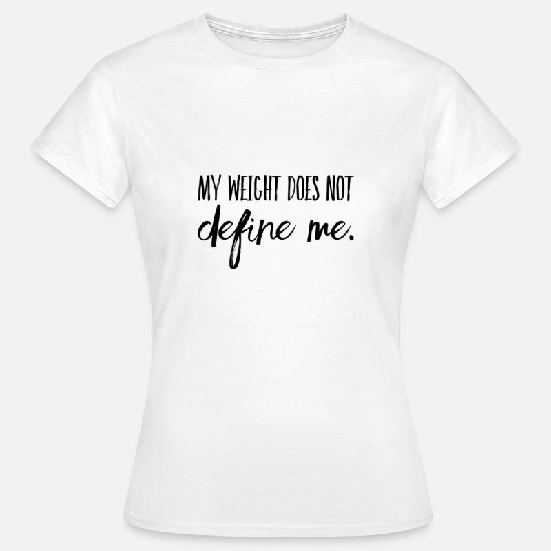 Fatshaming T-Shirts | Curvy Model Geschenkidee - Frauen T-Shirt - Weiß