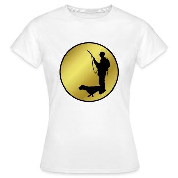 Chasseurs chasse fusil de chasse Permis de chasse Cadeaux - T-shirt Femme - blanc - Devant - AI Model Female 172 dark (172cm)