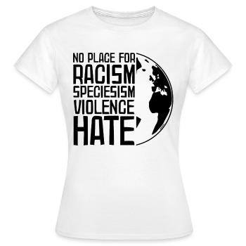 Antifa Antifascisme Contre le racisme Cadeau nazis - T-shirt Femme - blanc - Devant - AI Model Female 172 dark (172cm)