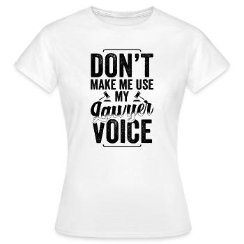 Anwälte | Anwalt Rechtsanwalt Anwältin Geschenke - Frauen T-Shirt - Weiß - Vorne - AI Model Female 172 dark (172cm)