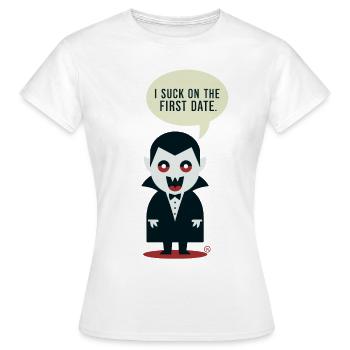 Little cheeky Vampire - Frauen T-Shirt - Weiß - Vorne - AI Model Female 172 dark (172cm)