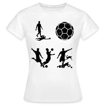 Soccer LOVE Soccer Player - Frauen T-Shirt - Weiß - Vorne - AI Model Female 172 dark (172cm)