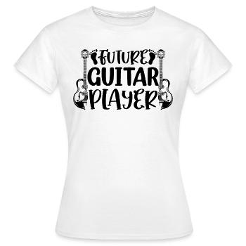 Future Guitar Player Newborn Guitar Player Baby Gu - Frauen T-Shirt - Weiß - Vorne - AI Model Female 172 dark (172cm)
