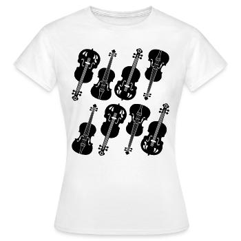 Double Bass Player Double Bassist - Double Bass In - Women's T-Shirt - white - Front - AI Model Female 172 dark (172cm)