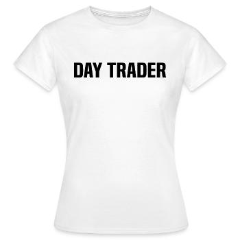 Stock Trading Day Trading Stock Market Day Trader - Frauen T-Shirt - Weiß - Vorne - AI Model Female 172 dark (172cm)