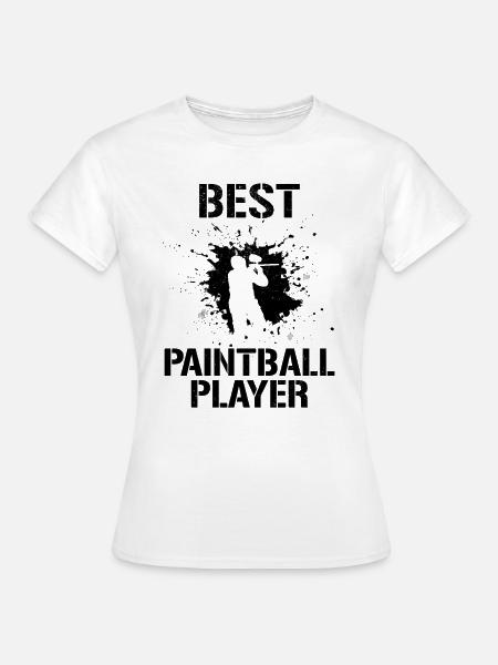 Paintballer - Best Paintball Player - Frauen T-Shirt - Weiß
